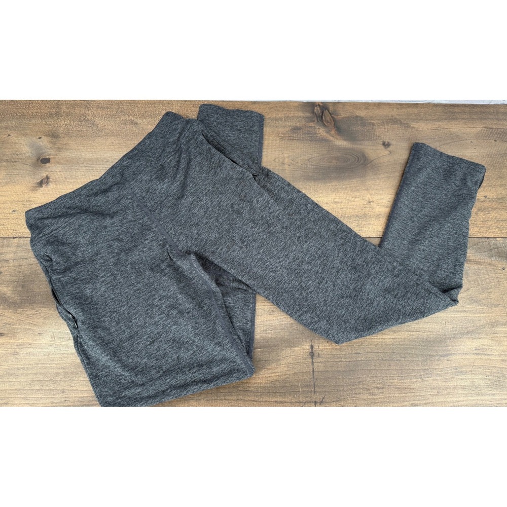 Rabbit Running Super Soft Zip Ankle Tights Leggings Pants‎ Heather Gray Size S